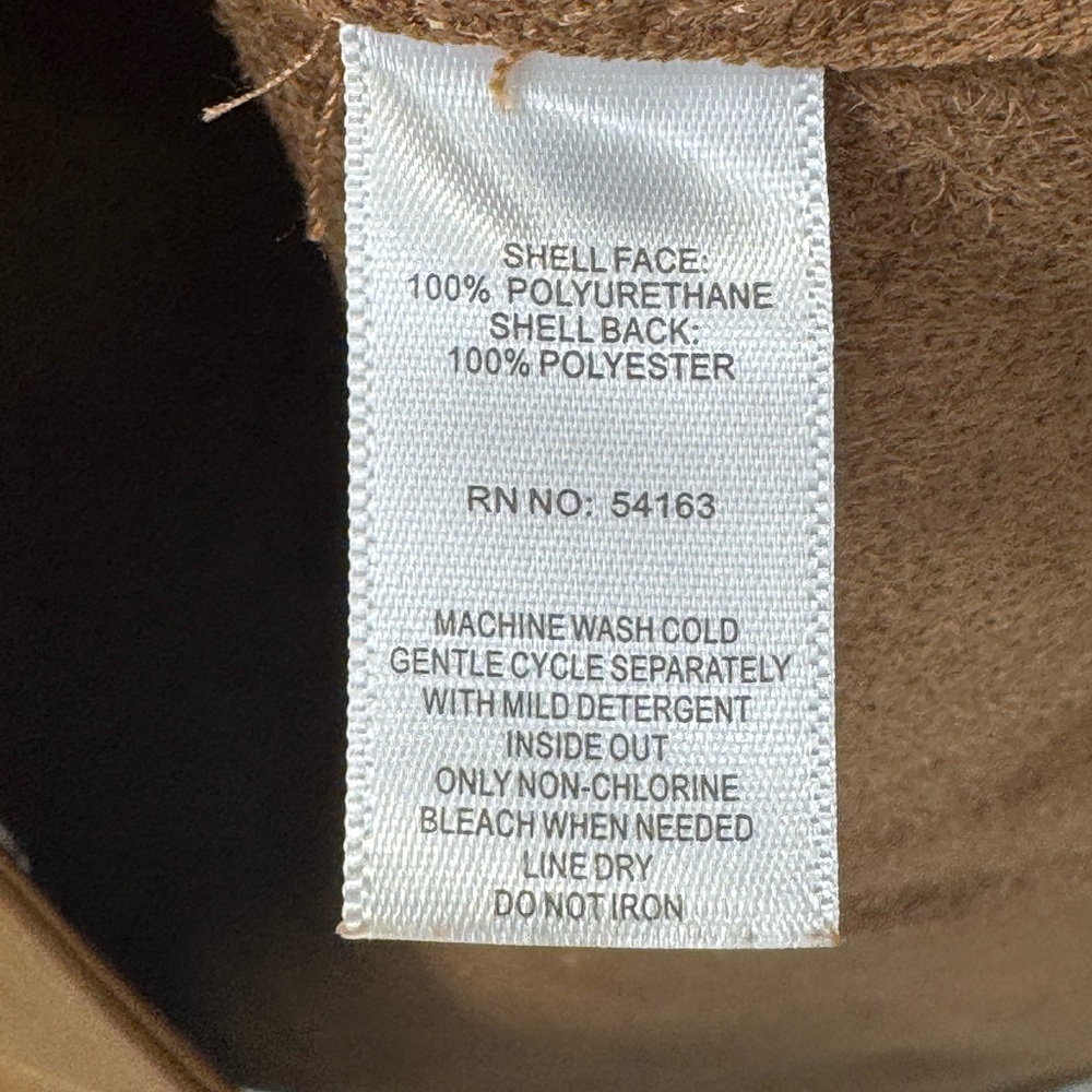 Marc New York Tan Leather Vest - Picture 13 of 15